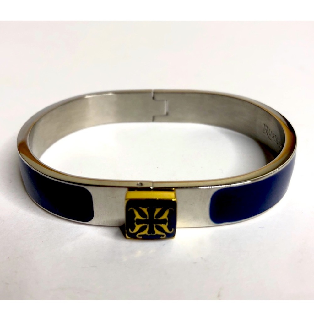 Rustic Cuff Jordan Navy Enamel Swing Cuff bracelet